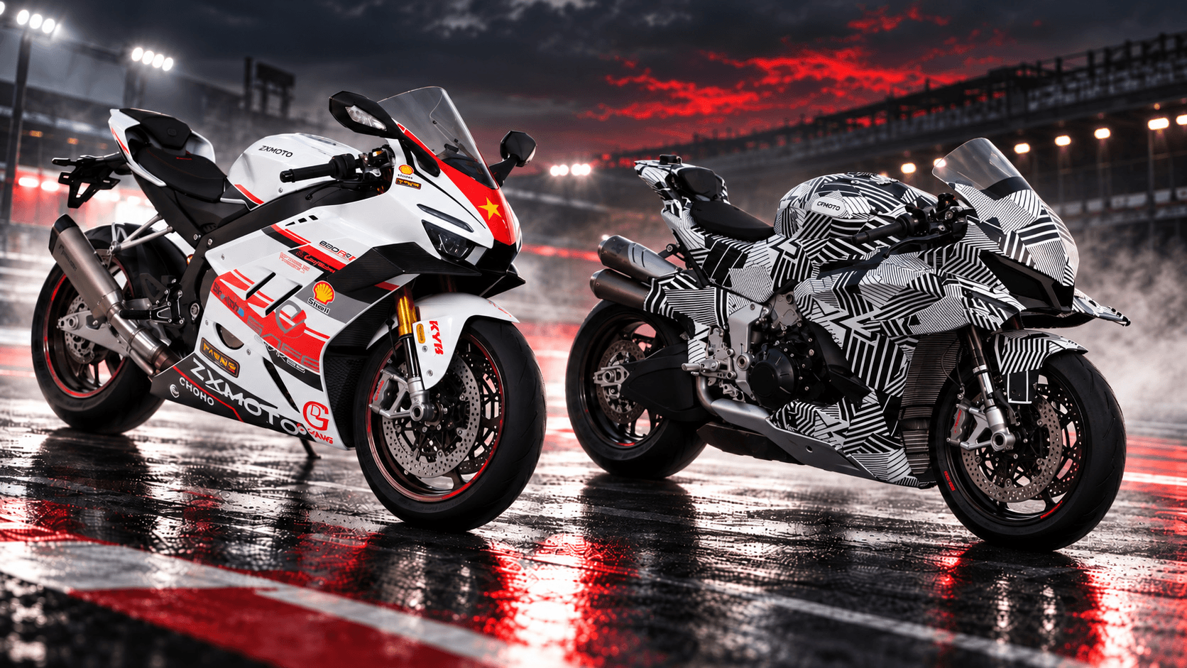 Китай готовится штурмовать Супербайк - V4 у CFMoto и V5 у ZXMoto