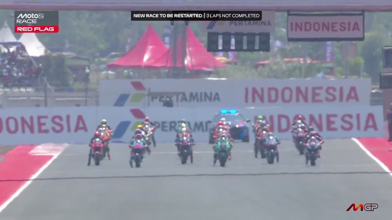 Завал на старте гонки Moto2 со всех ракурсов-1