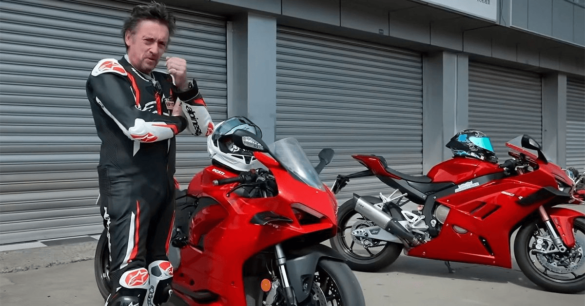 Бывший ведущий Top Gear Ричард Хэммонд проехался на ZXМОТО 820RR и сравнил с Panigale V2